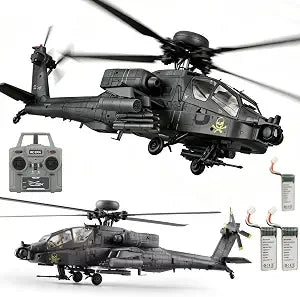 C170 AH-64D Remote Control Helicopter – 1/48 Scale Brushless Motor for Adults