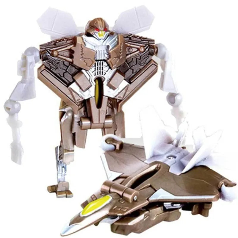 Mini Transformation Robot Car Toy – Anime Deformation Helicopter Figure for Kids