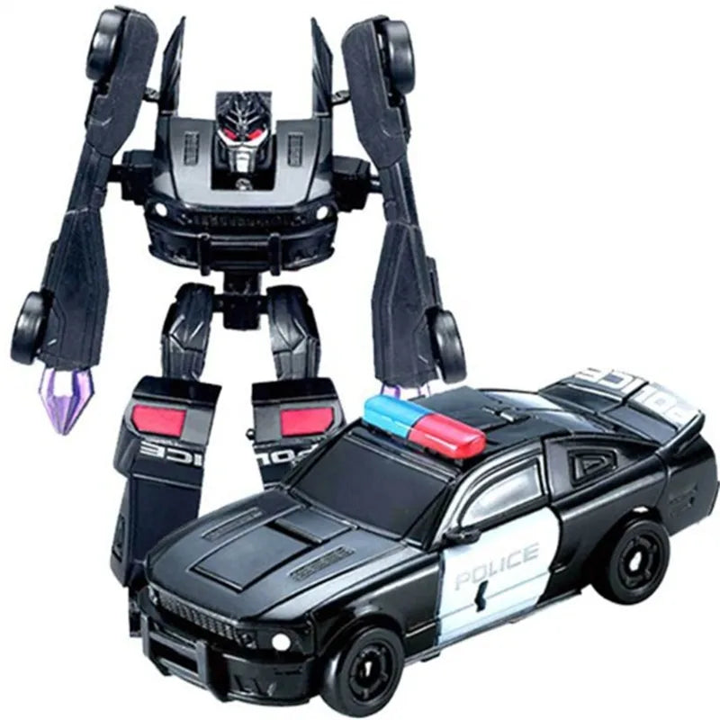Mini Transformation Robot Car Toy – Anime Deformation Helicopter Figure for Kids