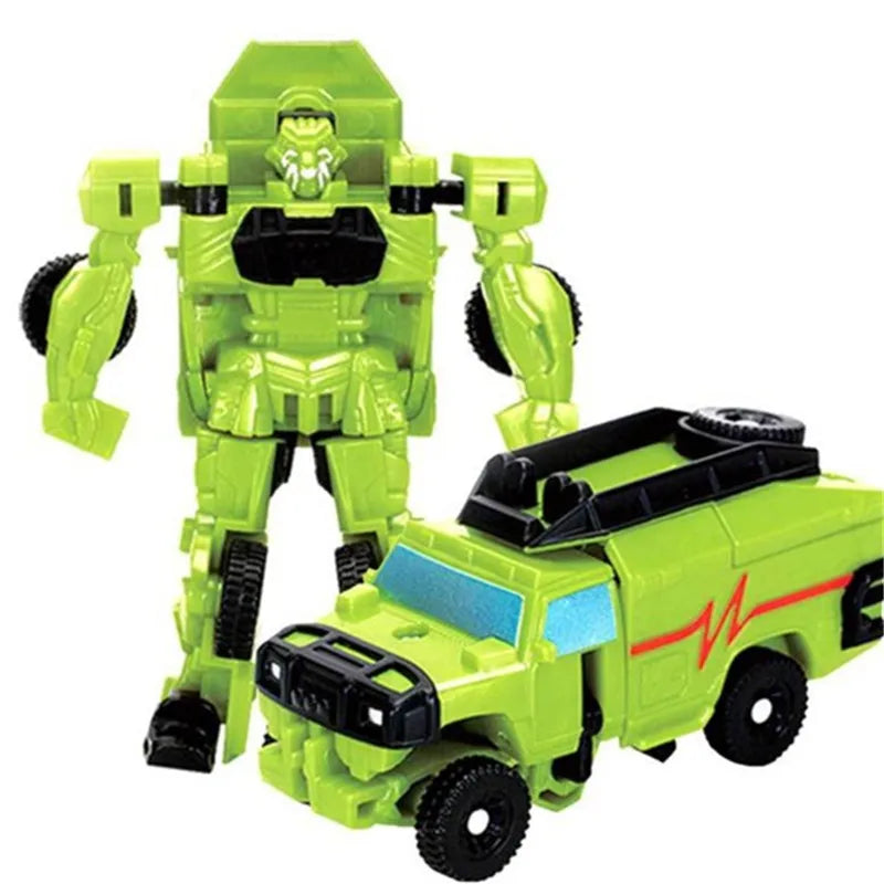 Mini Transformation Robot Car Toy – Anime Deformation Helicopter Figure for Kids