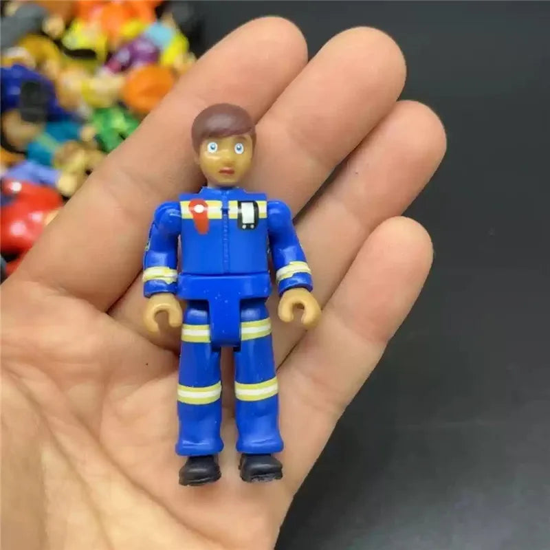 Fireman Sam Action Figure – 6cm Poseable PVC Cartoon Character Toy for Kids