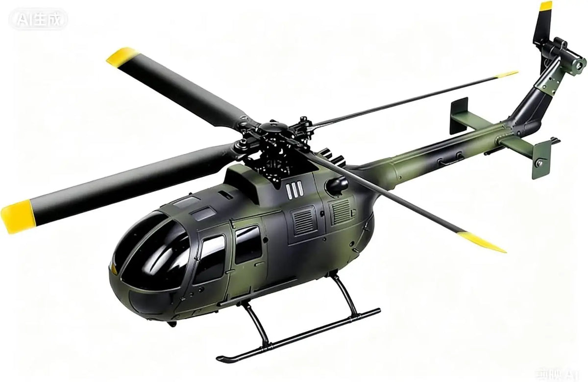 C170 AH-64D Remote Control Helicopter – 1/48 Scale Brushless Motor for Adults