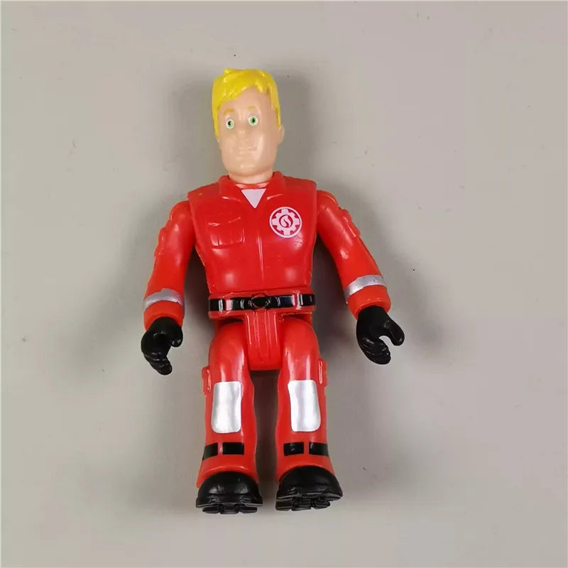 Fireman Sam Action Figure – 6cm Poseable PVC Cartoon Character Toy for Kids