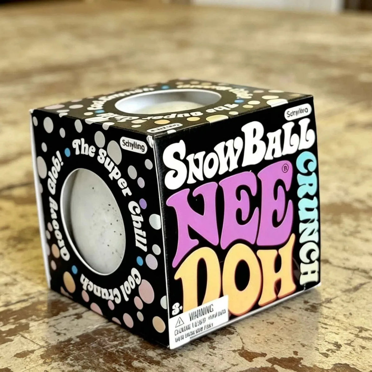 NeeDoh Snow Ball Sensory Squeeze Toy – Crunch, Pinch & Stress Relief Fidget
