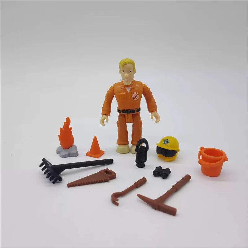 Fireman Sam Action Figure – 6cm Poseable PVC Cartoon Character Toy for Kids