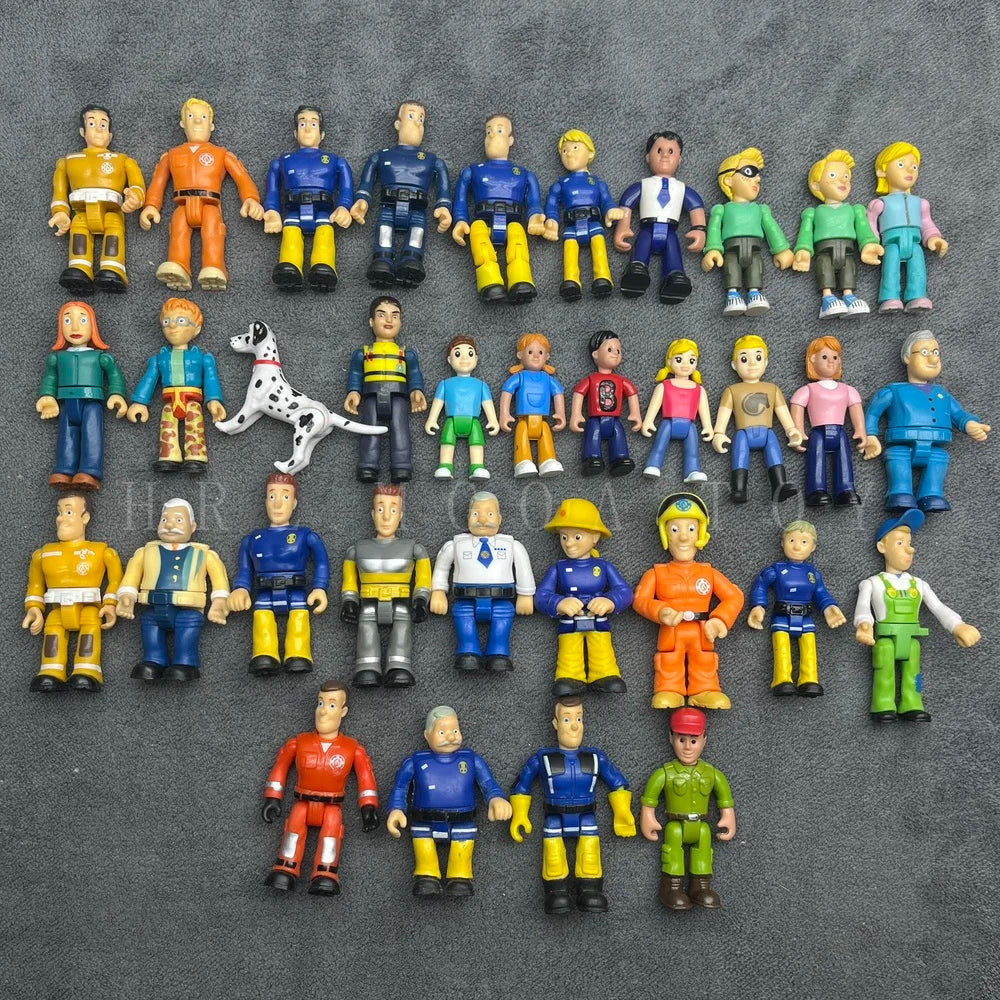 Firefighter Sam Little Fire Brigade PVC Figure – Multi-Style Cartoon Character Model