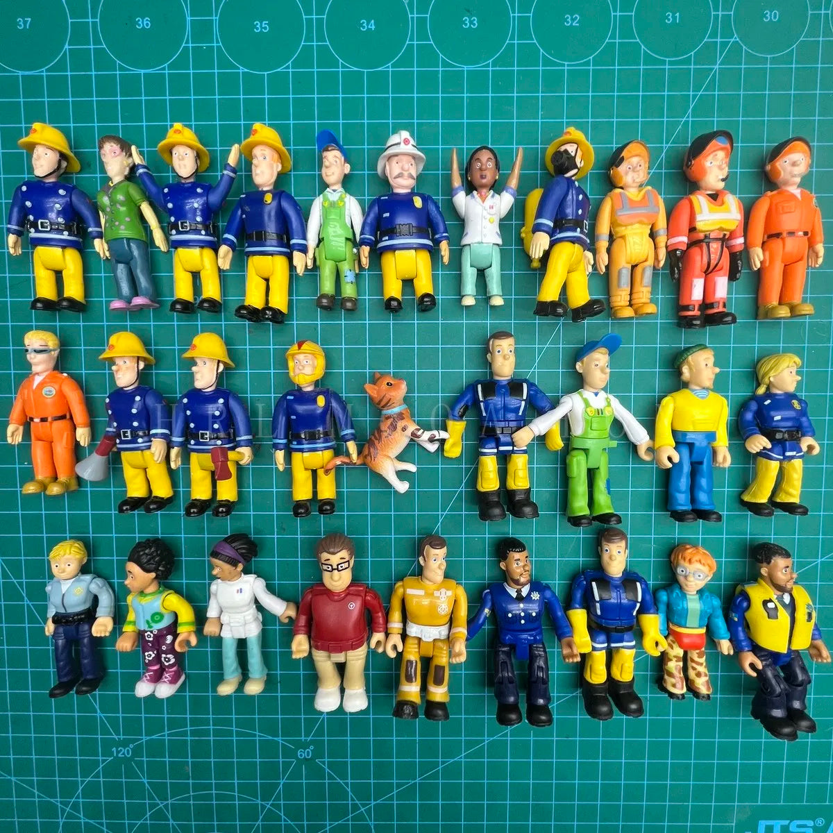 Firefighter Sam Little Fire Brigade PVC Figure – Multi-Style Cartoon Character Model
