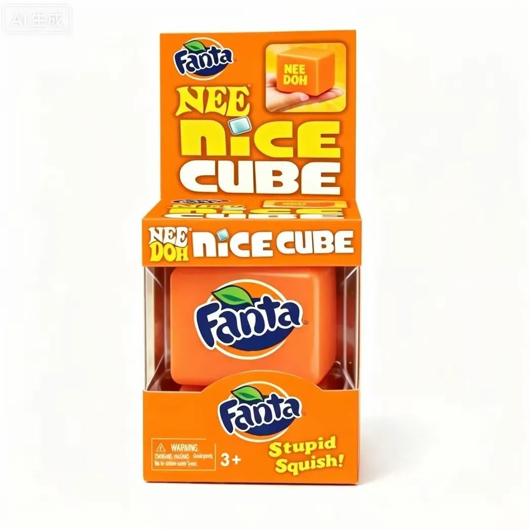 NeeDoh Nice Cube Stress Relief Sensory Toy – Soft Squeeze Fidget Cube