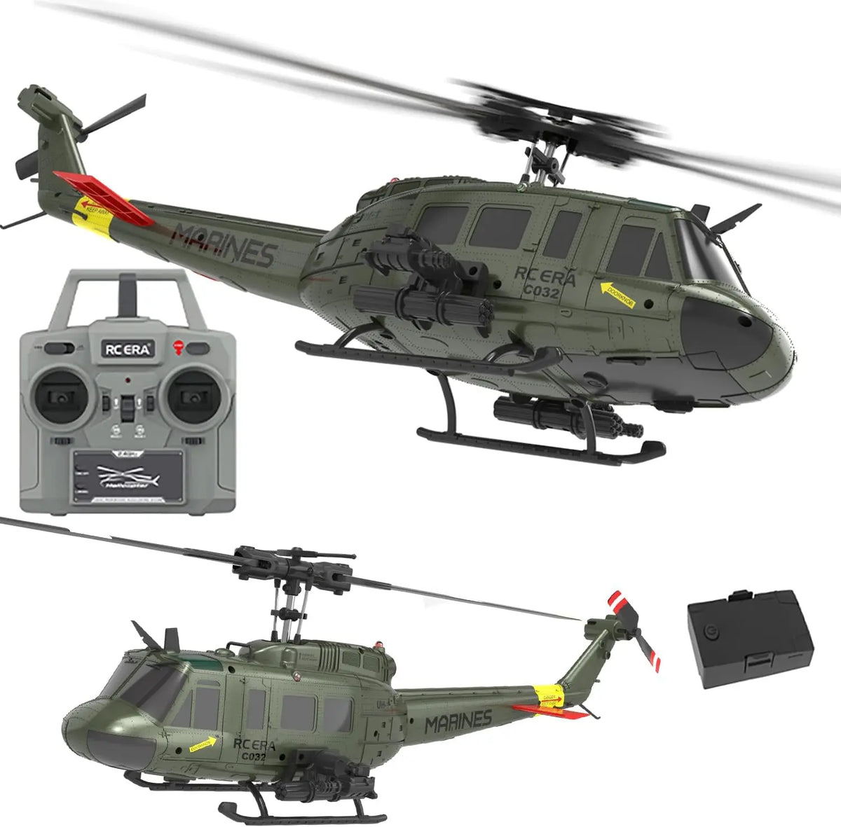 C170 AH-64D Remote Control Helicopter – 1/48 Scale Brushless Motor for Adults