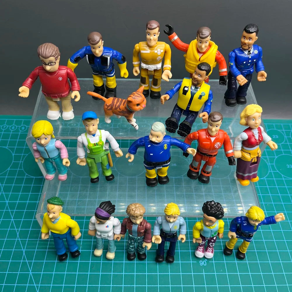 Firefighter Sam Little Fire Brigade PVC Figure – Multi-Style Cartoon Character Model