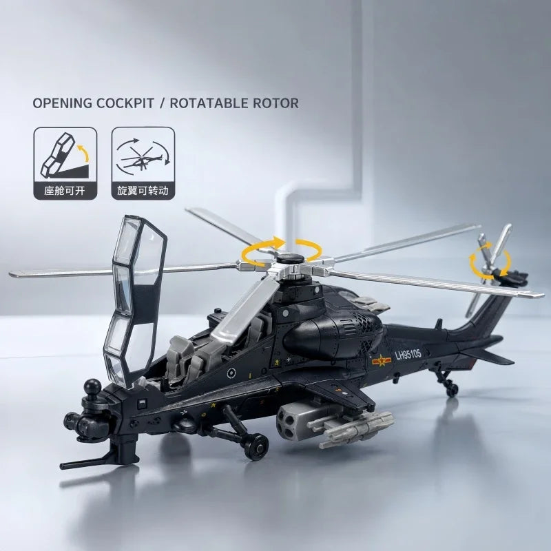 1/72 Military Helicopter Building Blocks – AH-64 / EC-665 / Z-10 DIY Model Kit