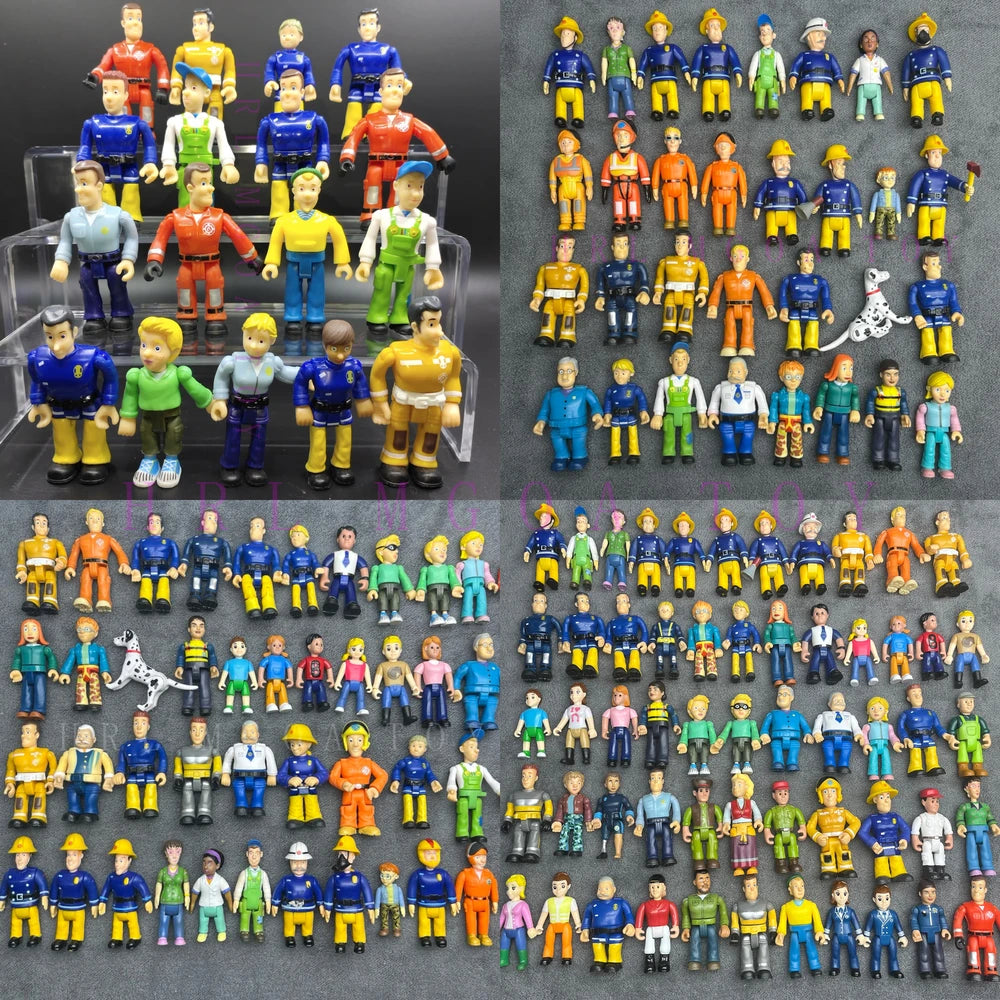 Firefighter Sam Little Fire Brigade PVC Figure – Multi-Style Cartoon Character Model