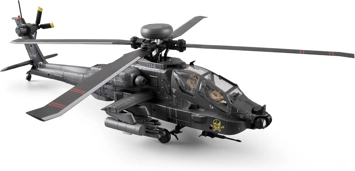 C170 AH-64D Remote Control Helicopter – 1/48 Scale Brushless Motor for Adults