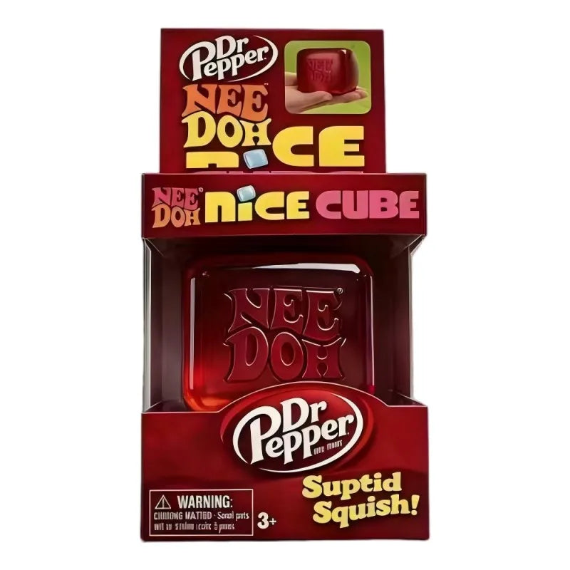 NeeDoh Nice Cube Stress Relief Sensory Toy – Soft Squeeze Fidget Cube