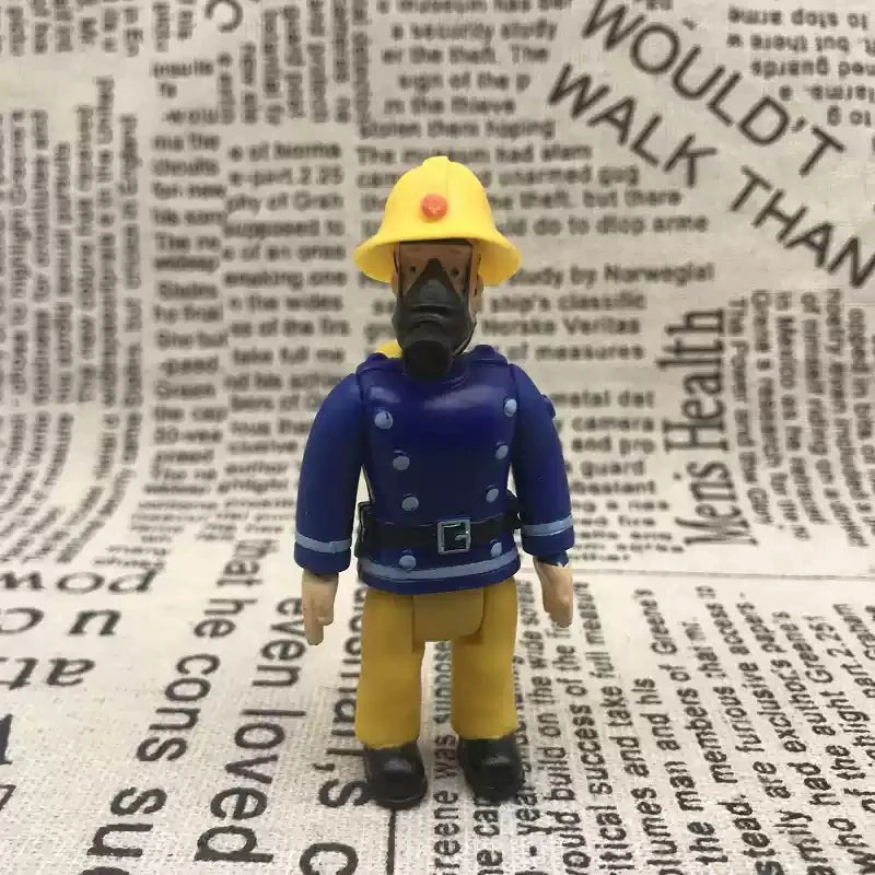 Fireman Sam Action Figure – 6cm Poseable PVC Cartoon Character Toy for Kids