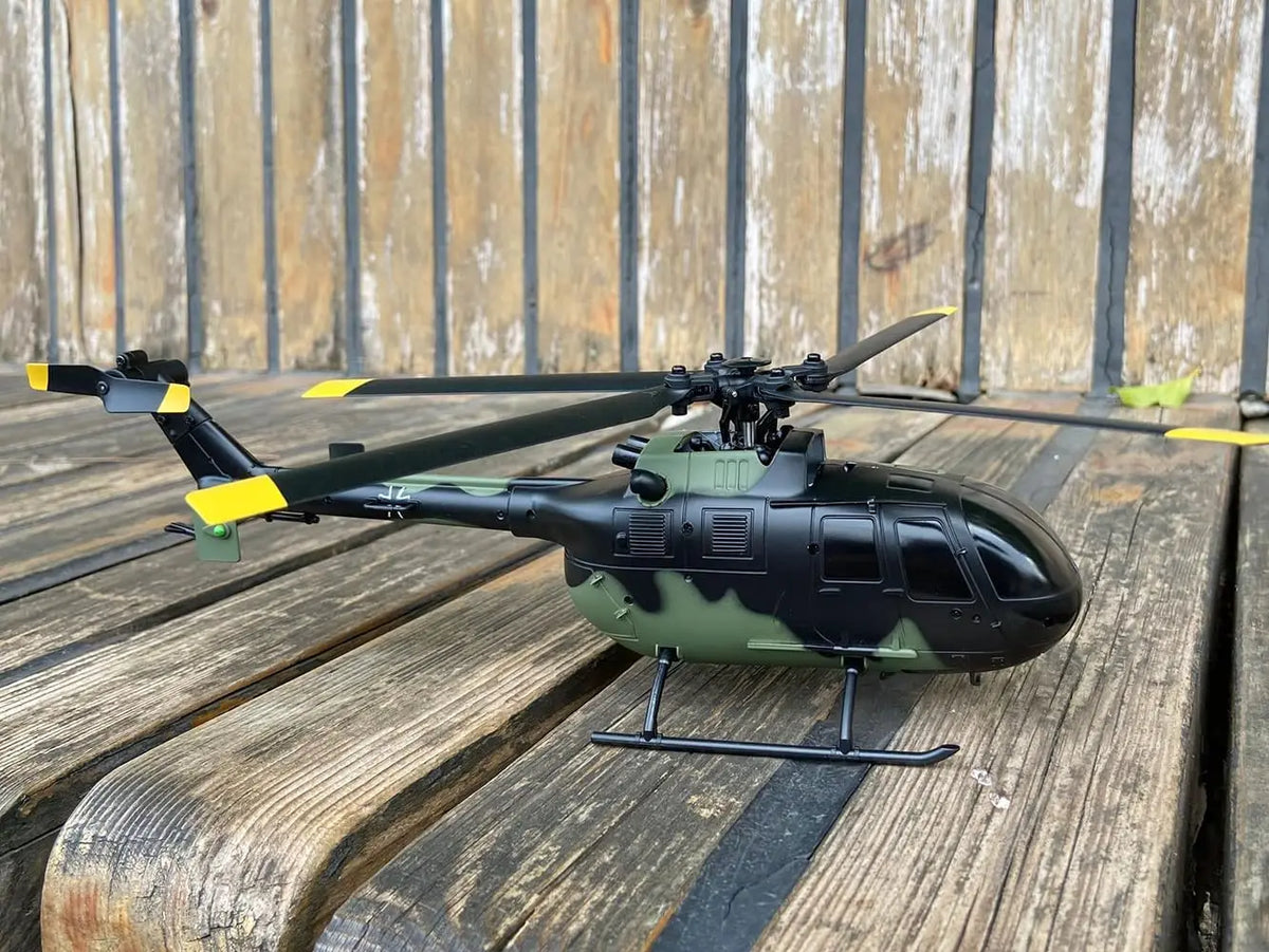 C170 AH-64D Remote Control Helicopter – 1/48 Scale Brushless Motor for Adults