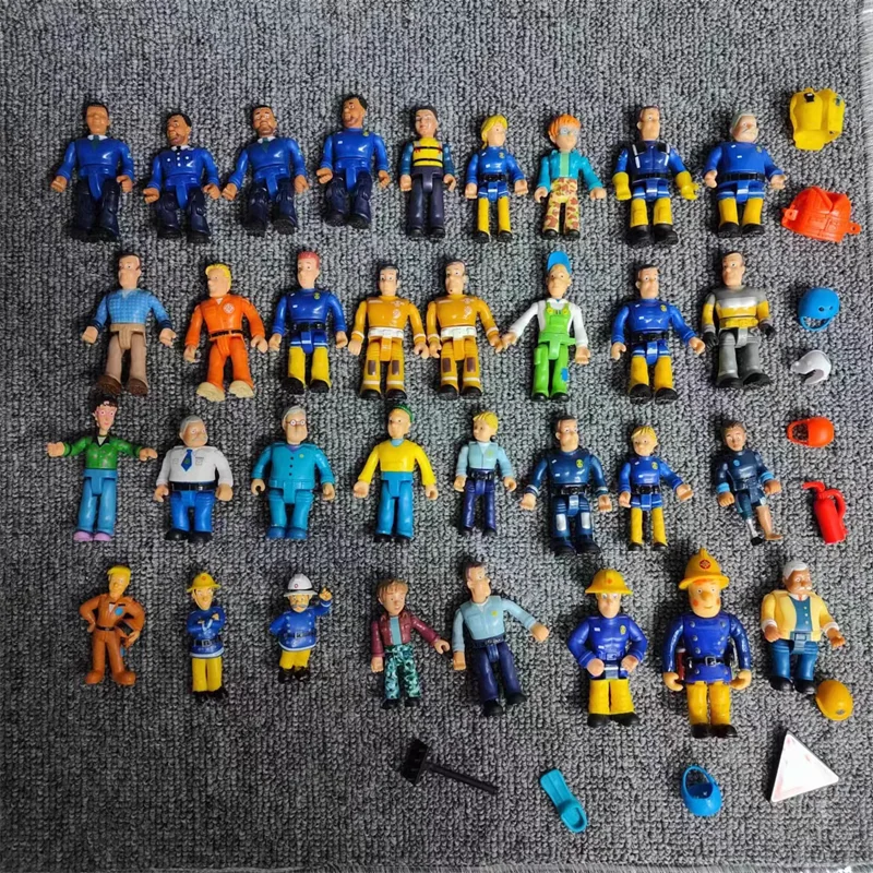 Fireman Sam Action Figure – 6cm Poseable PVC Cartoon Character Toy for Kids