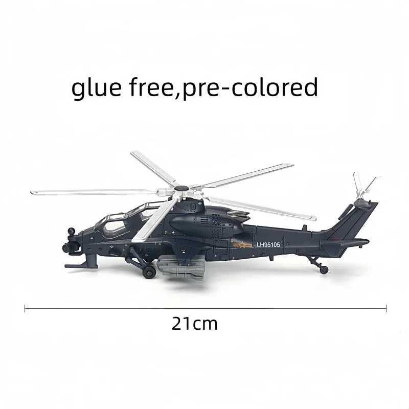 1/72 Military Helicopter Building Blocks – AH-64 / EC-665 / Z-10 DIY Model Kit