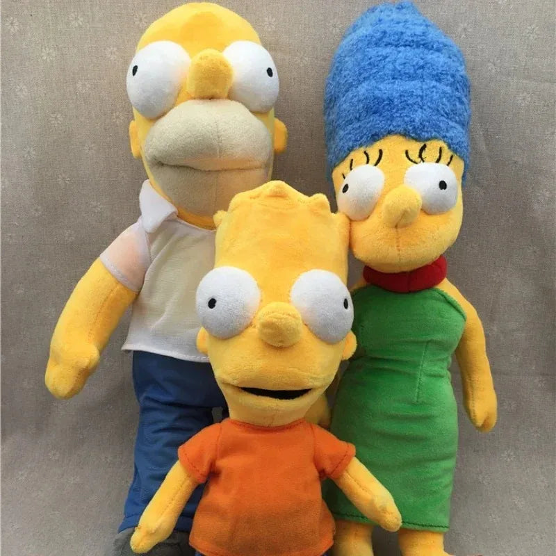 The Simpsons Family Plush Toys – Bart, Homer, Marge, Lisa & Maggie Stuffed Dolls