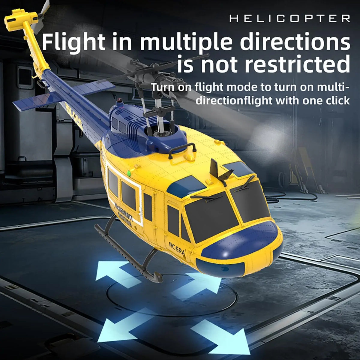 C170 AH-64D Remote Control Helicopter – 1/48 Scale Brushless Motor for Adults