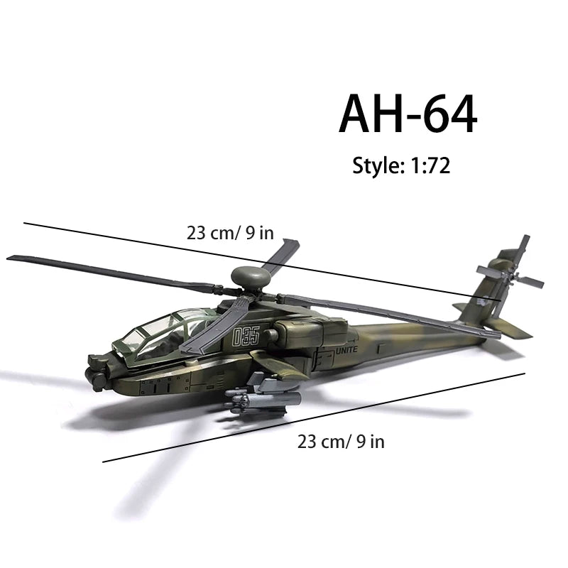 DIY Military Building Blocks – AH-64 / F14 / SU57 / F22 Fighter & Truck Model Kit